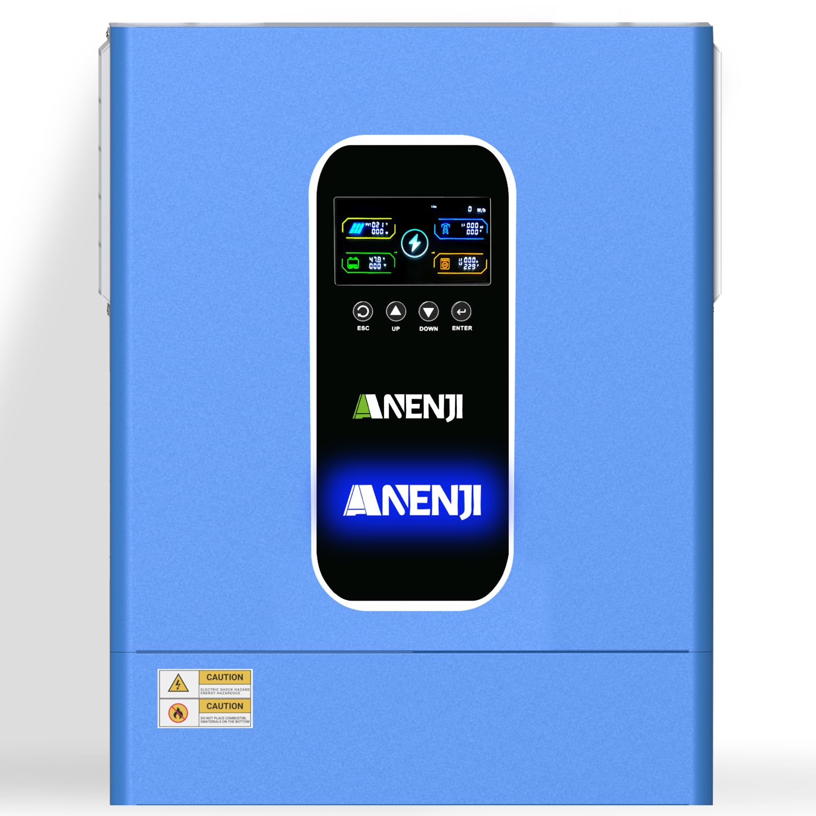 11000W Hybrid Wechselrichter 48V, Built-in 2 MPPT, Unterstützt Parallel 6 Einheiten, Max.160A Batterieladung,Kann Strom in Das Netz Einspeisen, Unterstützt batterielosen Betrieb