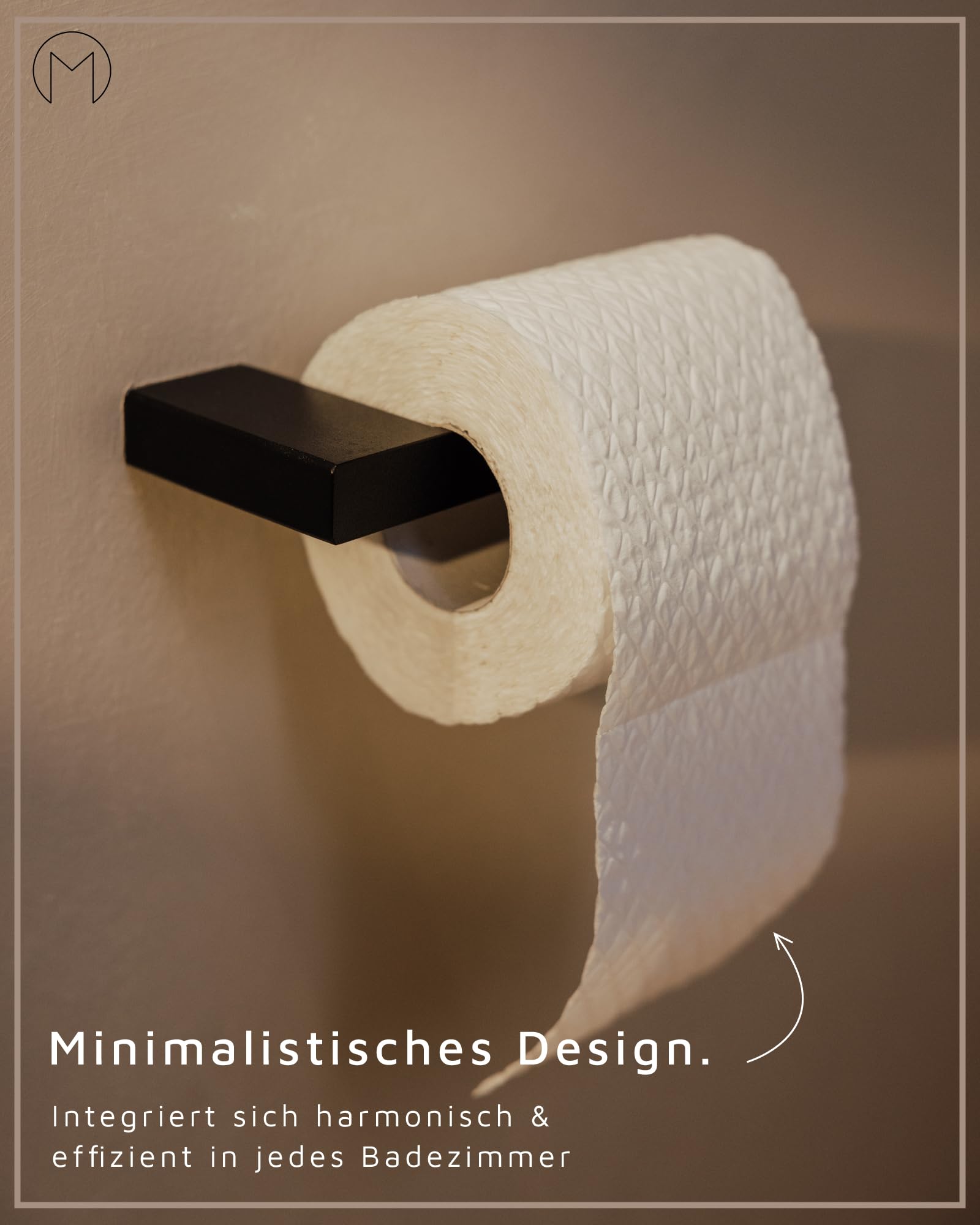 Toiletrolhouder Brauer Copper Wandmontage met PVD coating Geborsteld Koper - Megadump Wormer