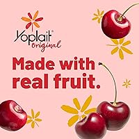 Vista 3 de Yoplait Original Yogur Bajo en Grasa Sabor Huerto de Cerezas, Hecho con Fruta Real, 6 oz