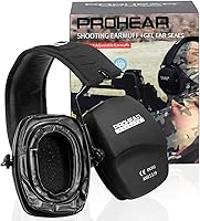 Vista 17 de PROHEAR 016 Orejeras de protección auditiva de seguridad para tiro, NRR 26dB reducción de ruido protector auditivo pasivo delgado con auriculares
