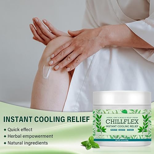Miniatura 3 de CHILLFLEX - Crema calmante de mentol, actividades articulares en todo el cuerpo, crema de alivio instantáneo para músculos, espalda, cuello, lumbares