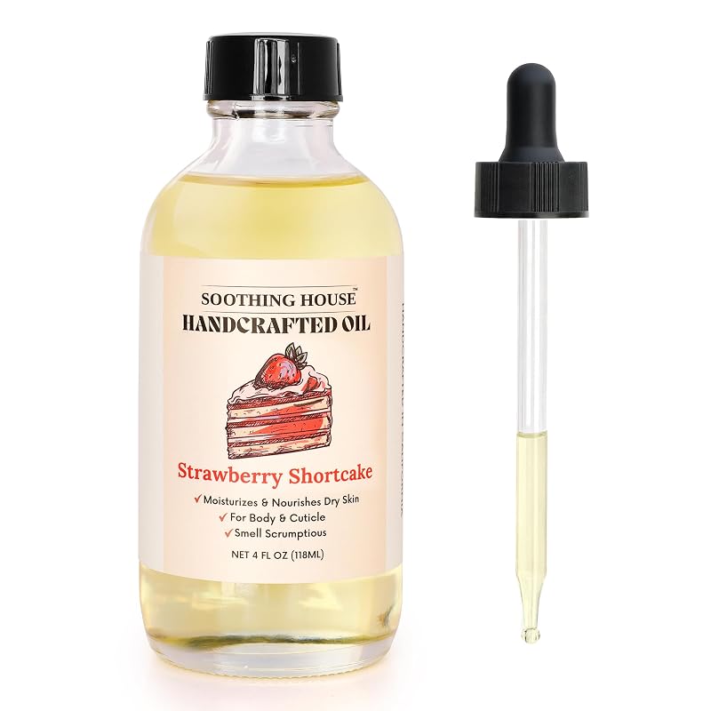 Óleo corporal Strawberry Shortcake com óleos de amêndoas e jojoba, 120 mL