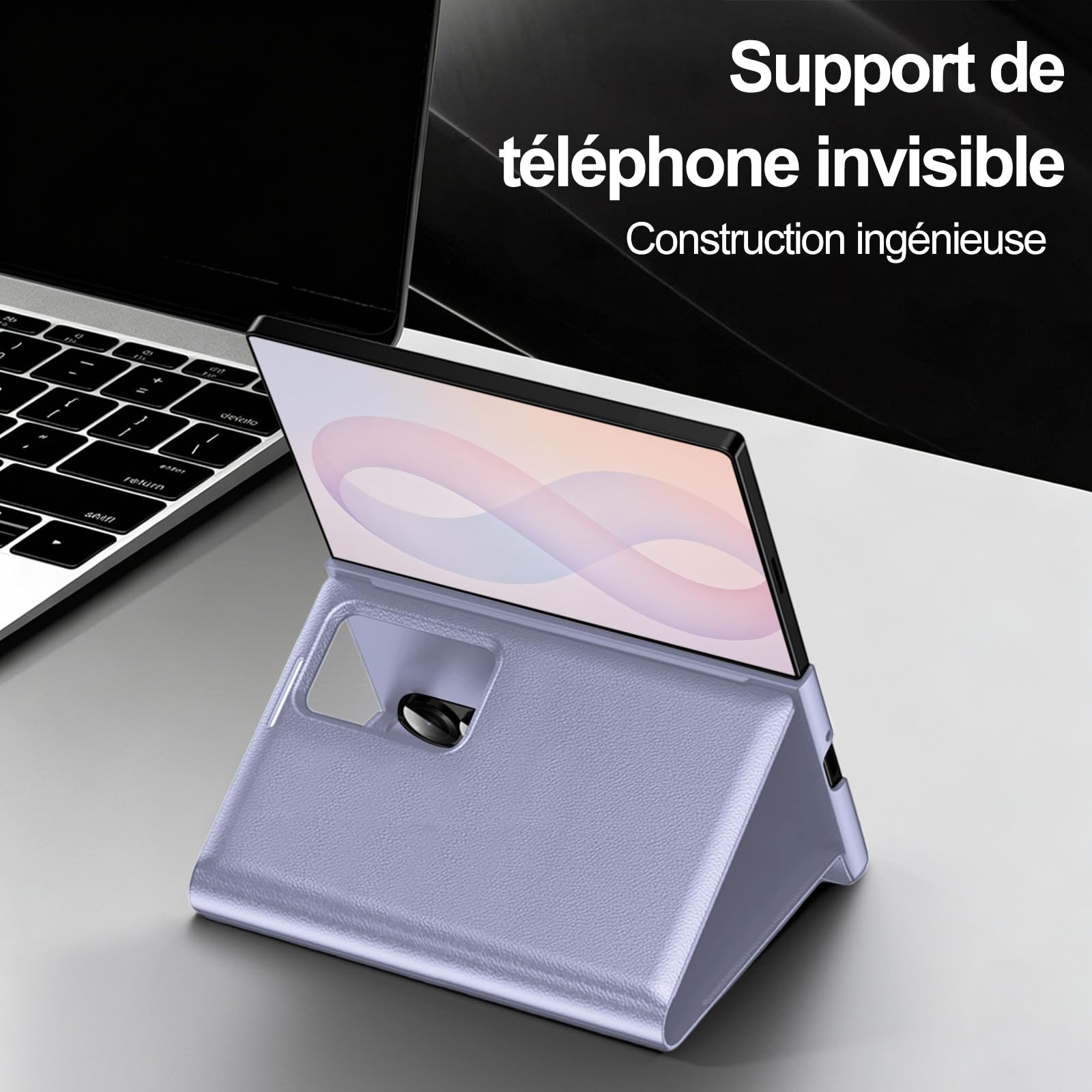 Custodia a portafoglio per Samsung Galaxy Z Fold 8, sottile, con slot per schede, supporto, protezione per fotocamera, antiurto, anti ingiallimento, custodia a portafoglio in pelle PU per uomini e