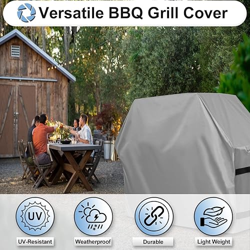 Miniatura 3 de OutdoorLines Cubierta impermeable resistente para parrilla de barbacoa, universal, resistente a los rayos UV, cubierta de parrilla de gas para