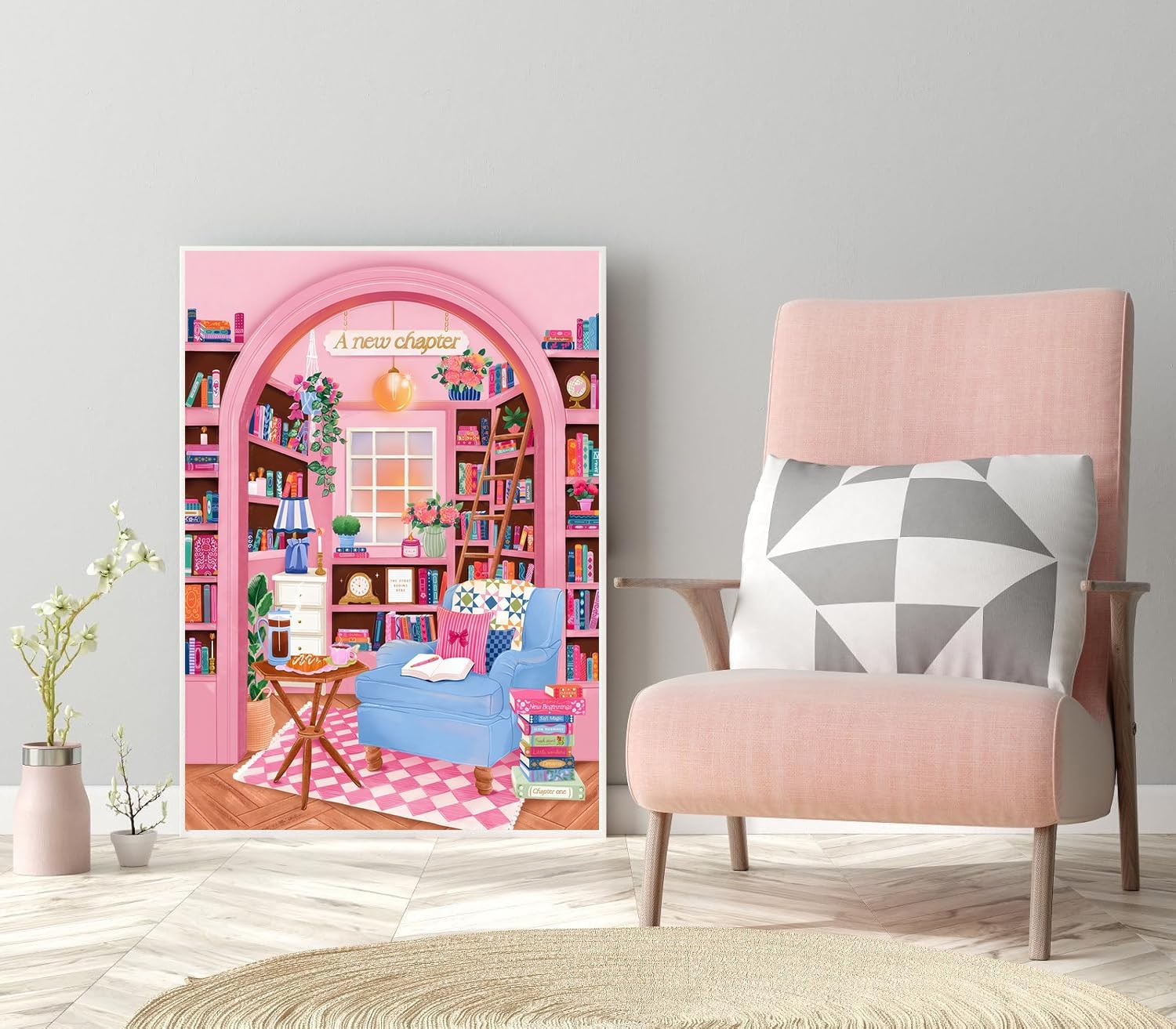 pink room Diamond Art Kits for Adult Diamond Painting Kit for Beginner image 2