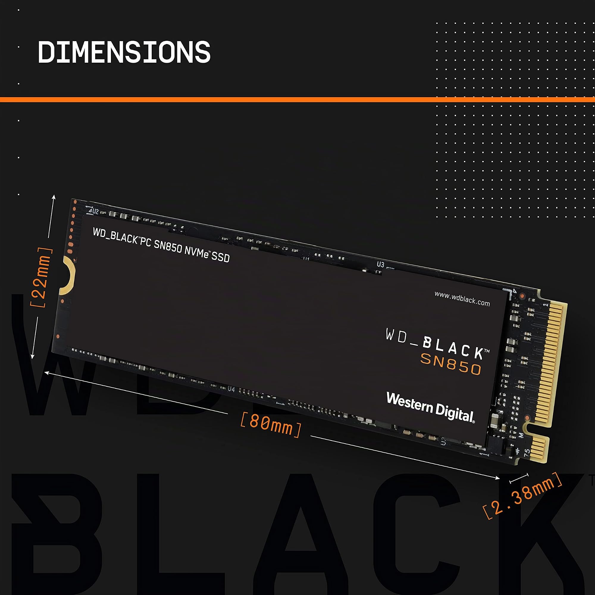 WD_BLACK SN850 2TB M.2 2280 PCIe Gen4 NVMe Gaming SSD up to 7000 MB/s read speed