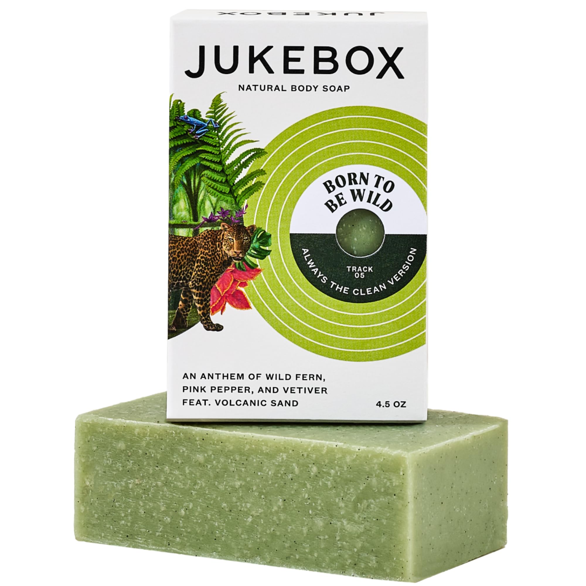 JUKEBOX Soap Born to Be Wild Scent Natural Bar Soap for Women Medium Scrub Cold Process Bath Soap