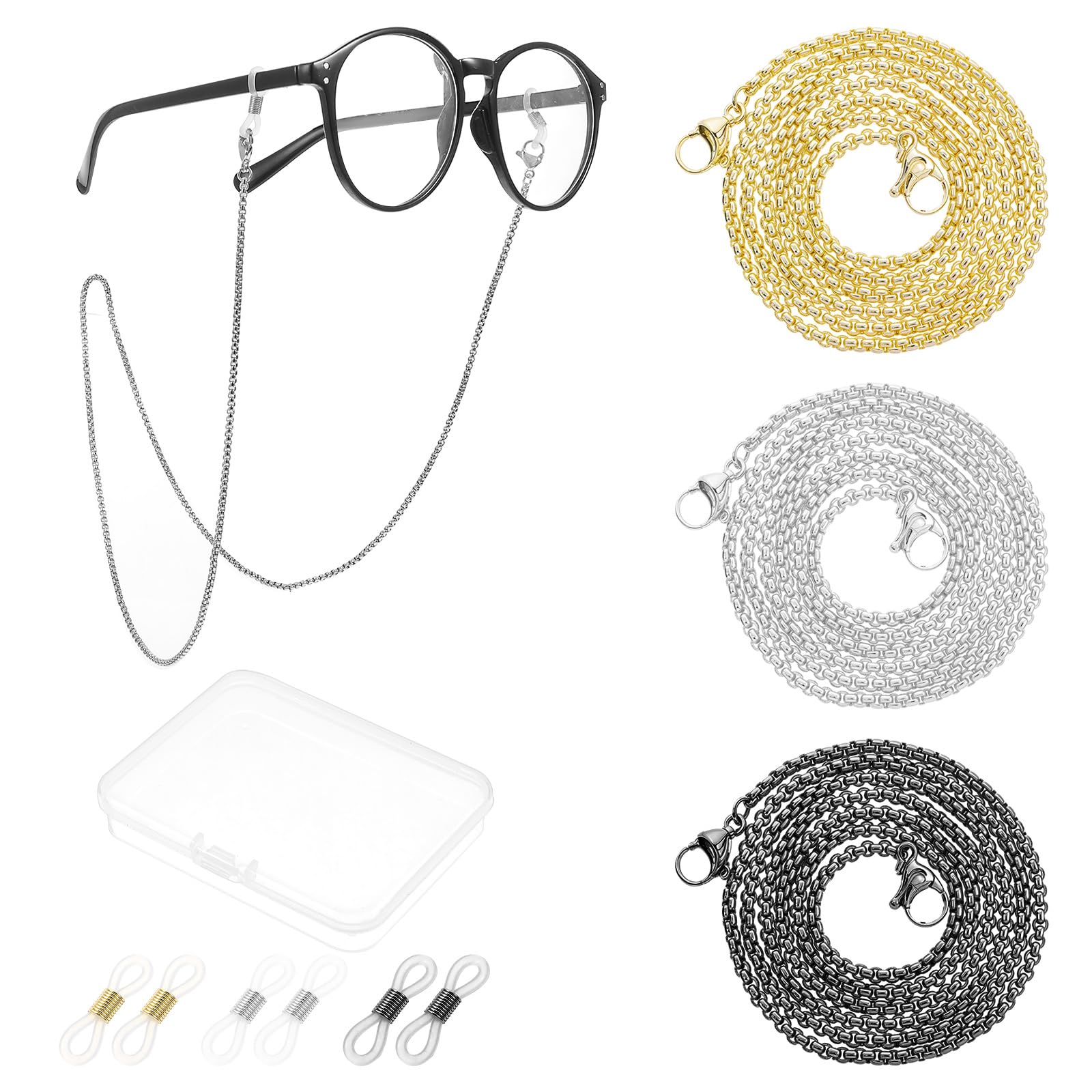 Glasses Chain 2pcs Women's Eye - Beaded Necklace, Reading Glasses