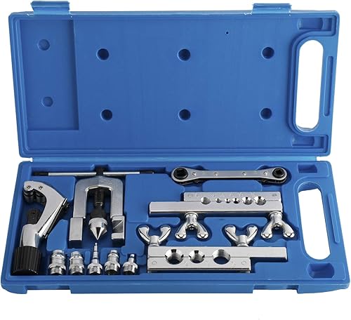 Miniatura 9 de YAETEK Kit de herramientas de estampación – Kit de herramientas de abocinación – Cortador de tubos, herramienta de swag de llave de trinquete – Tubo