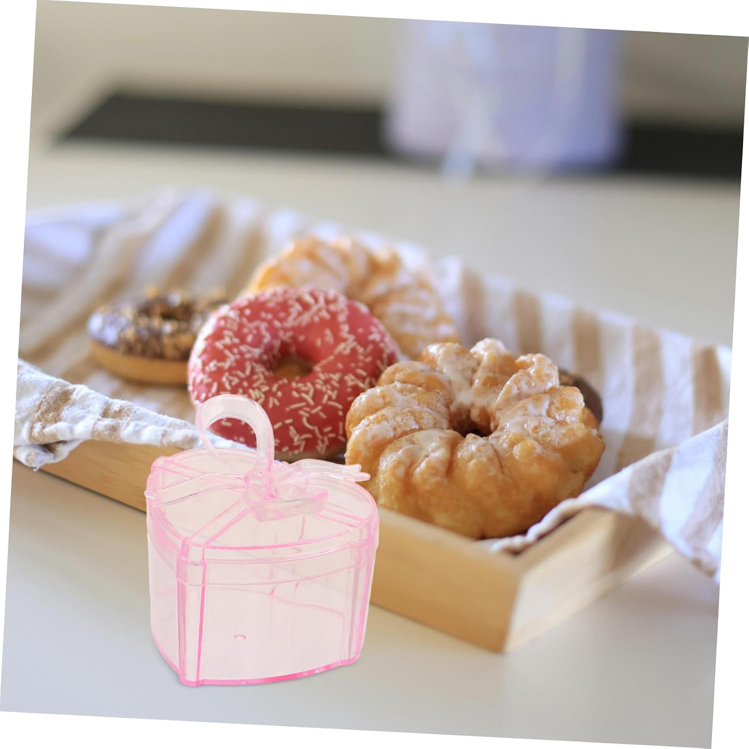 Decorative Box 12pcs with Lid Pink Heart Shaped for Jewelry image 5