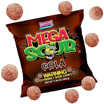 Barnetts Sweets Mega Sour Candy Cola 500g