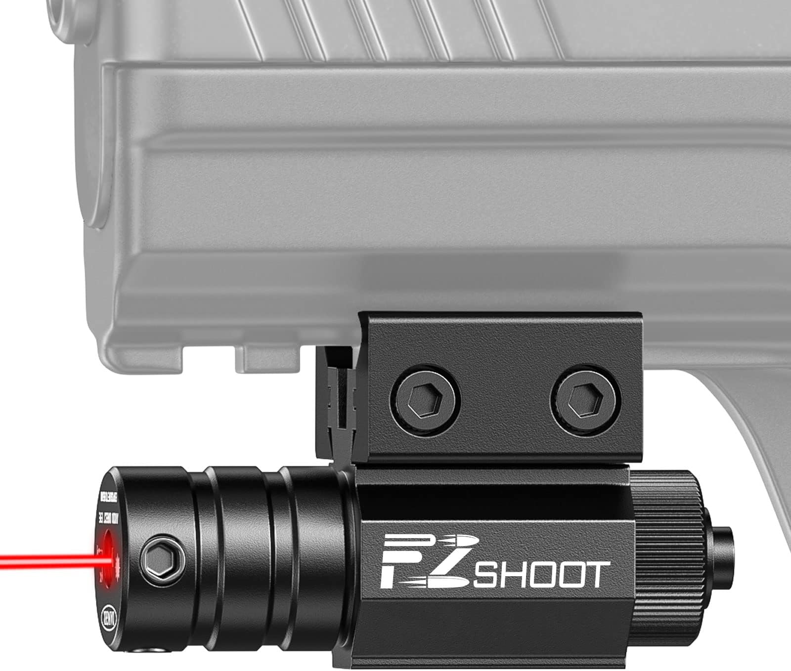 Compact Red Laser Sight with Picatinny Rail Mount for 11mm/21mm Rail-Easy Dual-Purpose