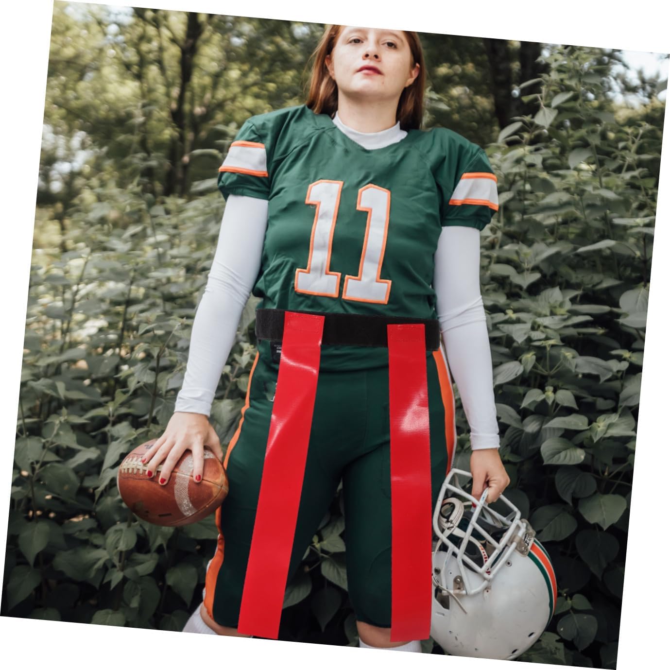 Mipcase 2sets Rugby Waist Flags Belts for Boy Girl Colored Football Flag Belts for Youth Games for Parties and Outdoor Fun