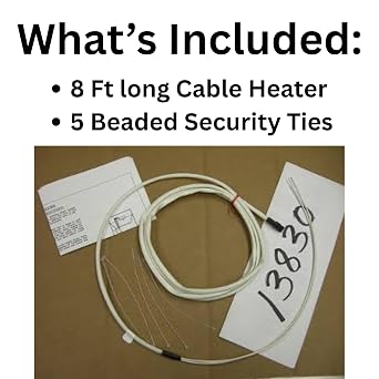 Ritchie Heating Cable 13830 8 Ft 48W 120V Water Line & Valve Heater