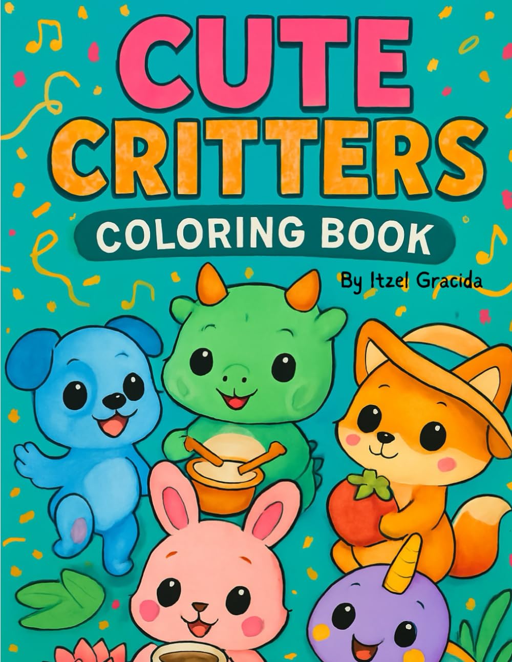 cute critters: coloring book
