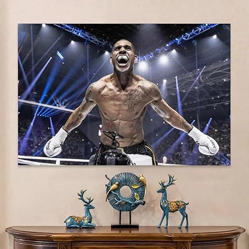 Miniatura 7 de EsEntL Alex Pereira - Póster de rugido de estrella luchadora, pintura de obras de arte, arte de pared, impresiones en lienzo, imagen colgante,