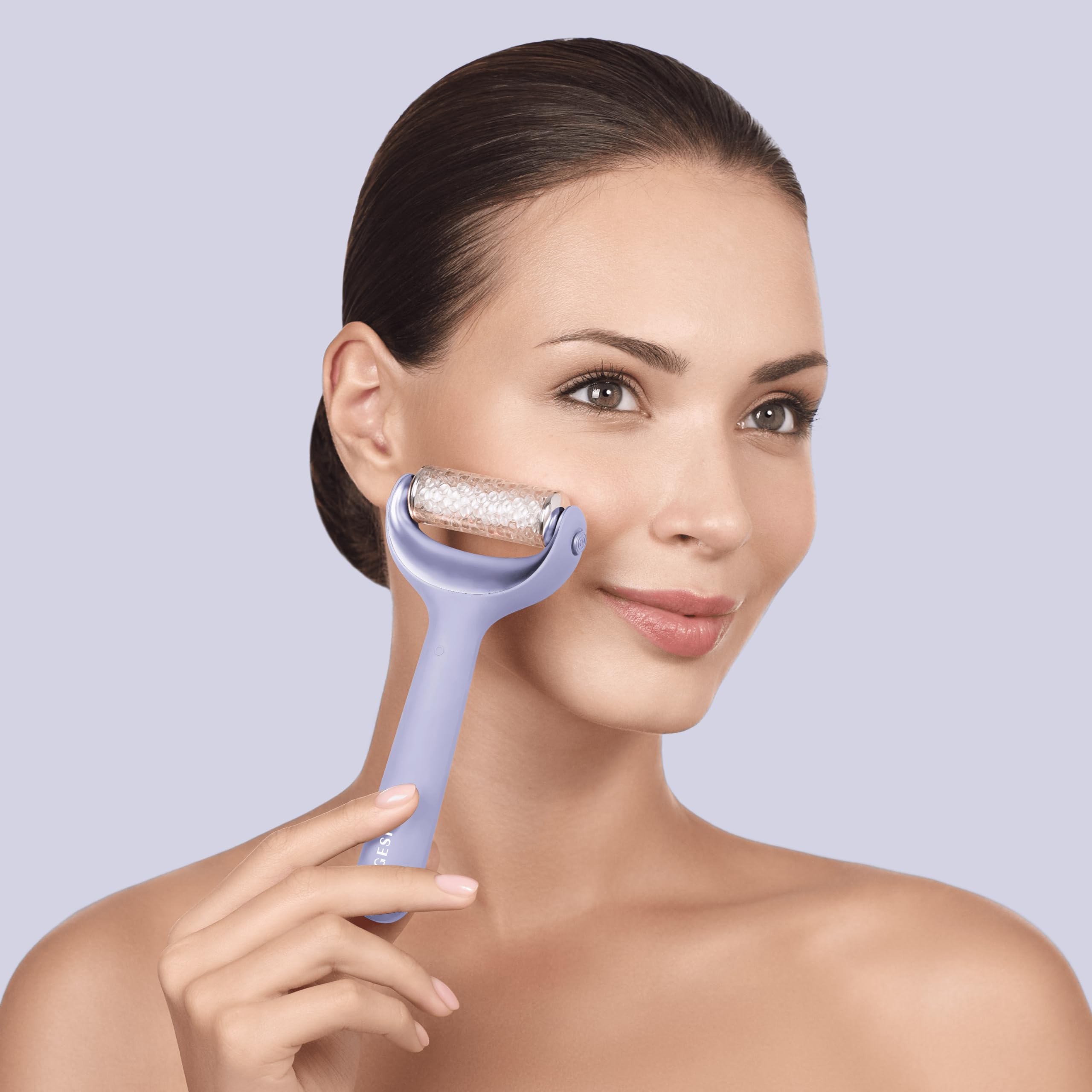 GESKE SmartAppGuided™ MicroNeedle Face & Body Roller, Purple - Image 3