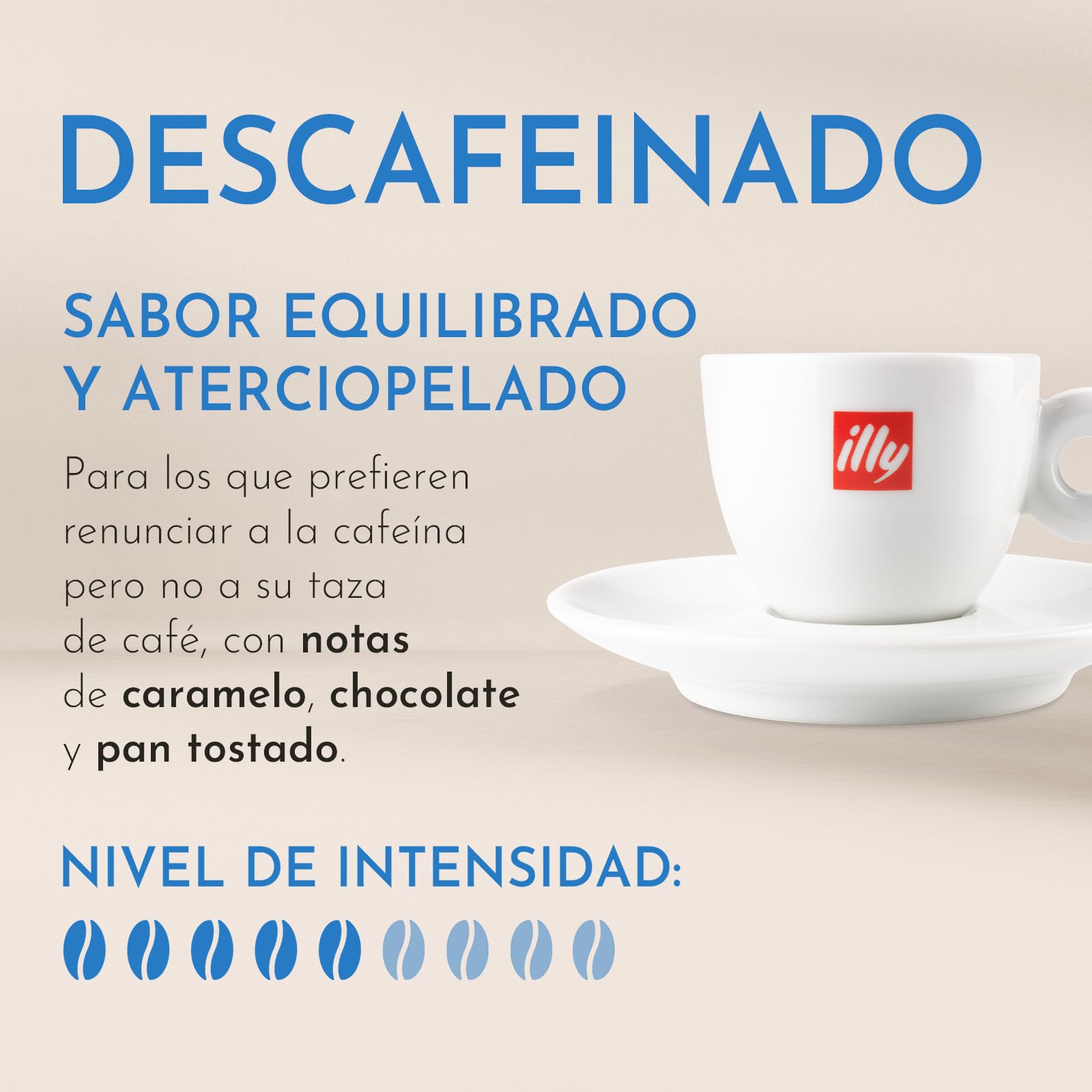 illy, Café Molido DESCAFEINADO, Sin Cafeína, 12 Latas de 250g