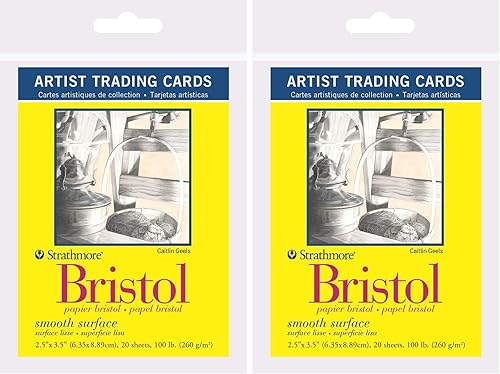 Miniatura 8 de Strathmore Serie 300 Bristol - Tarjetas de intercambio para artistas, superficie lisa, 20 hojas