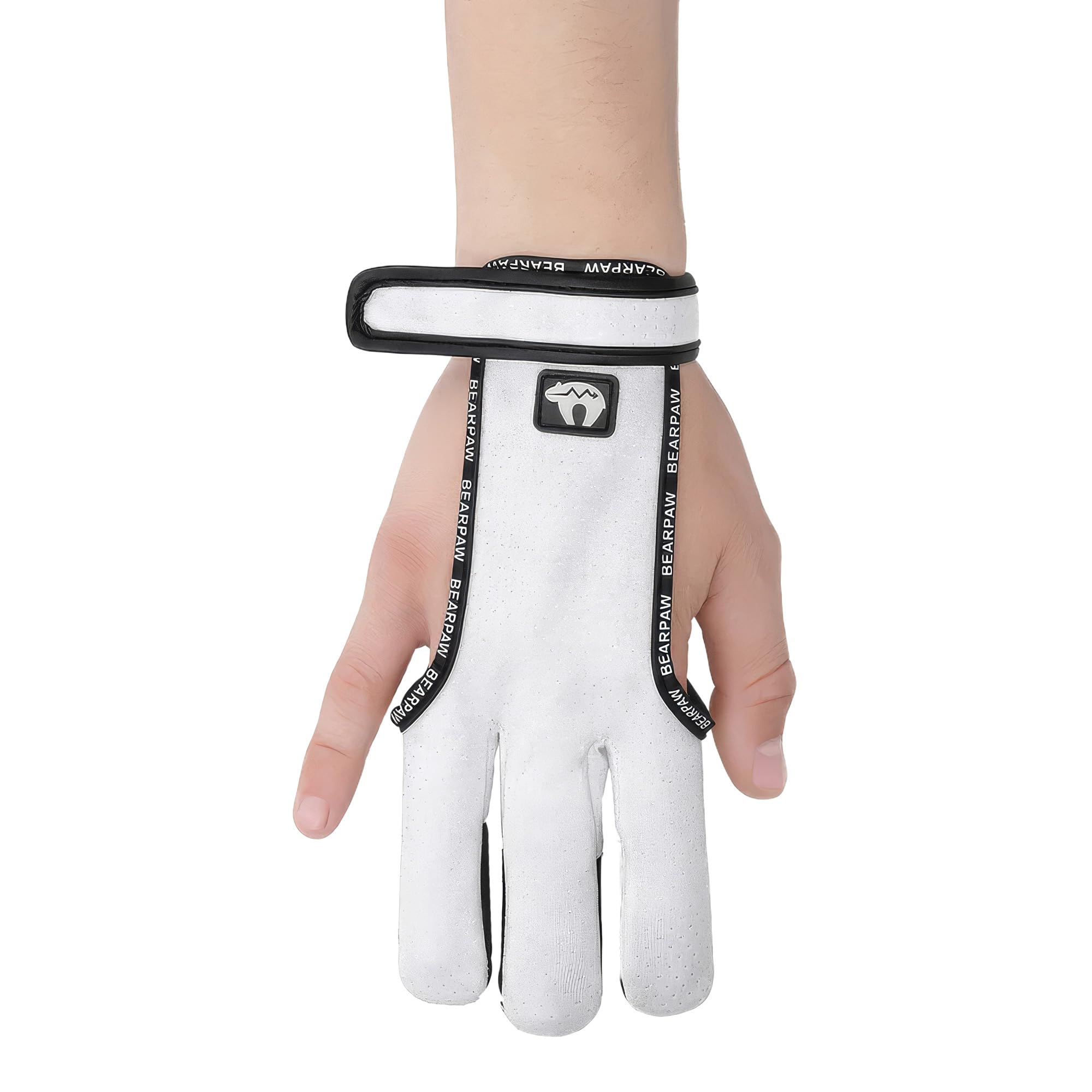 BEARPAW PRODUCTS Gant de tir Dynamic en cuir confort évacuation précise Protection des doigts pour arc long courbe Entraînement traditionnel