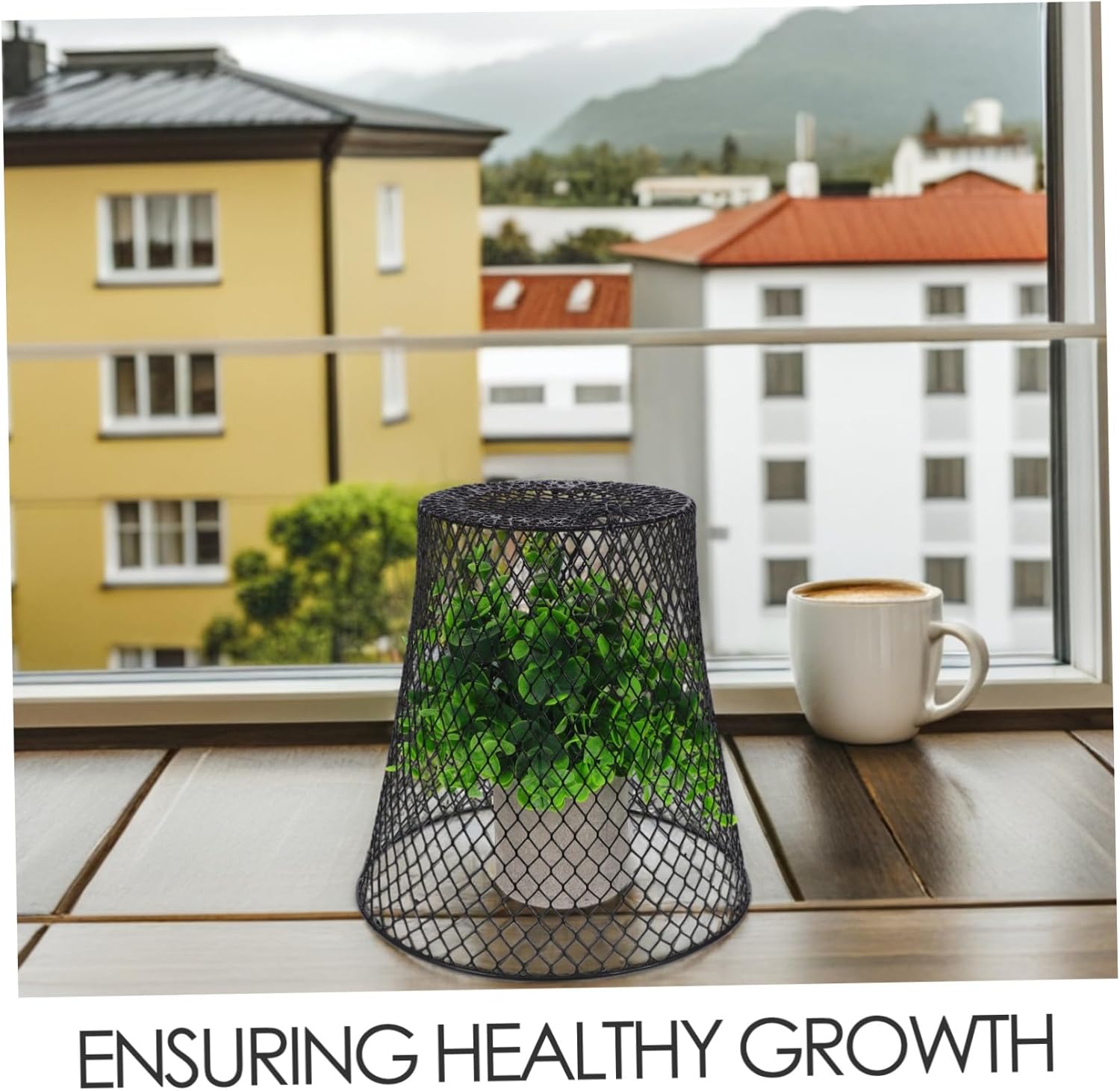 VANZACK Metal Plant Protection Cage for Vegetables and Heavy-Duty Chicken Wire Cloche Outdoor Canopy Net Screen for Garden Supplies and Protecting Plants from Animals