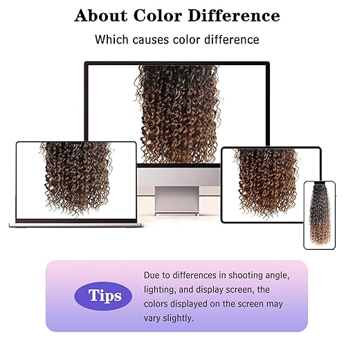 Vista 453 de Goddess Box Braids Crochet Hair With Curly Ends 18 Inch Bohomian Box Braids Crochet Braids 8 Packs 3X Crochet Braids Synthetic Braiding Hair 1B-4-30
