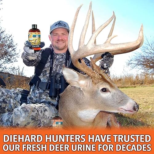Miniatura 10 de Nationwide Scents Peak Estrus - Aroma de orina de ciervo para cazar - Atractor Doe Pee Buck para ciervos de cola - Señuelo de venado con aroma a