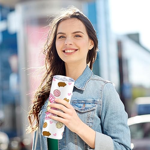 Miniatura 5 de ATHAND Cafecito Y Chisme - Vaso de regalo para mujeres, mamá, hija, compañera de trabajo, mejor amiga, vaso delgado de 20 onzas con tapa, taza de
