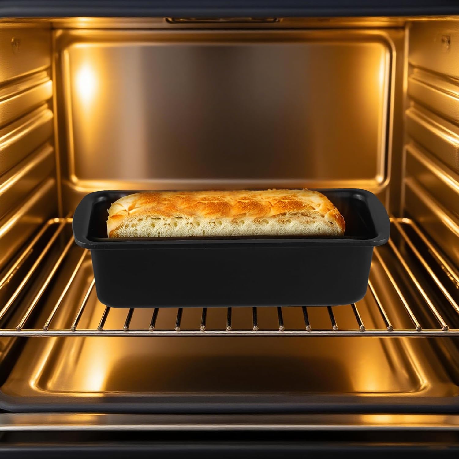 Loaf Pan, 9x4 Inch Set of 5 Rectangular Baking Bread Loaf Pan with Easy Clean Non-Stick for Lasagna, Meatloaf Breads, Cake, Sandwich - Image 6