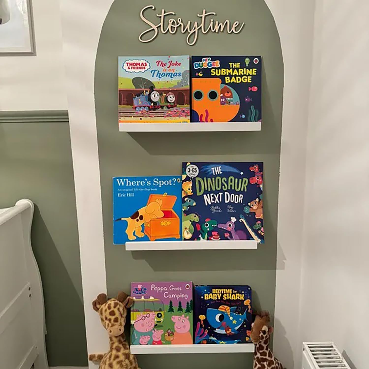 Storytime Sign,Wooden Reading Corner Sign,Nursery Decor for Children's Bedroom - Gift for Baby - Home Decor