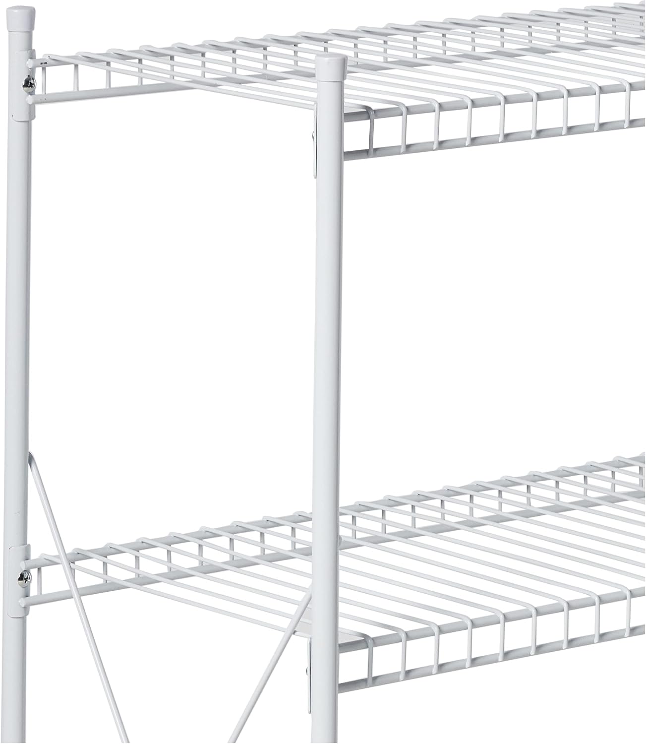 Honey-Can-Do SHF-05270 4-Tier Storage Shelf, White, 1400 lbs