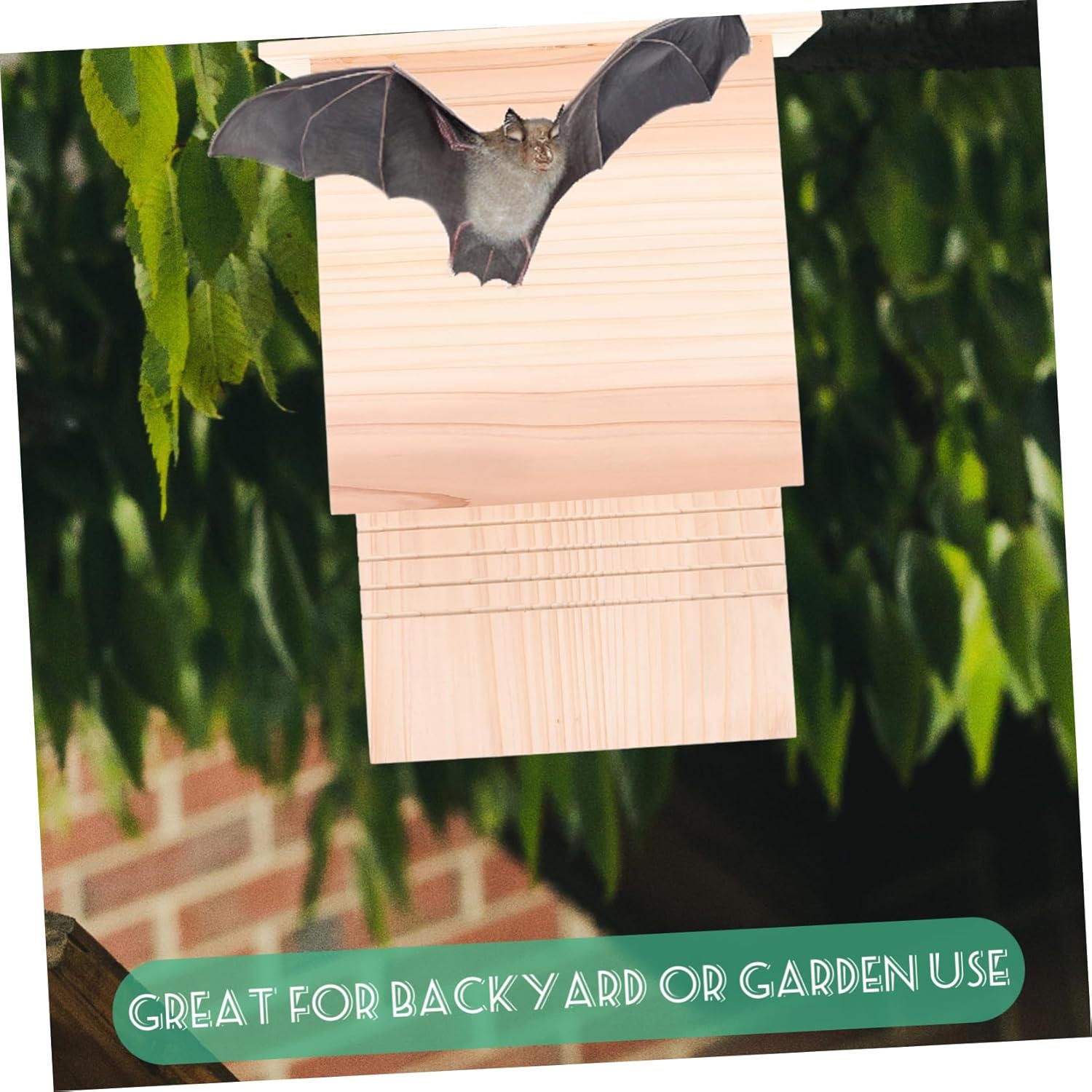Outdoor Bat House Bat Shelter for Garden and Easy to Install Design for Wildlife Enthusiasts