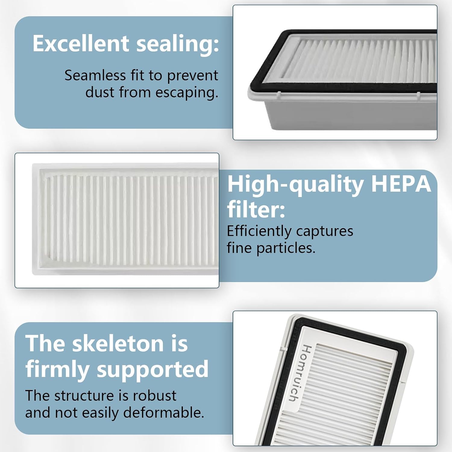 Filter Accessories for Narwal Freo Z10, Freo X Ultra, Freo X Plus, Freo Z Ultra, Freo Pro Vacuum Cleaner, Freo X Ultra Replacement Part 7 Pcs Filter