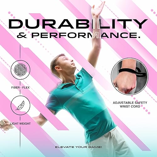 Miniatura 4 de Carbon Halo EVA Soft Core Raqueta de pádel de forma redonda (1.496 in) Con una fibra de carbono Equilibrado perfecto para comodidad y potencia