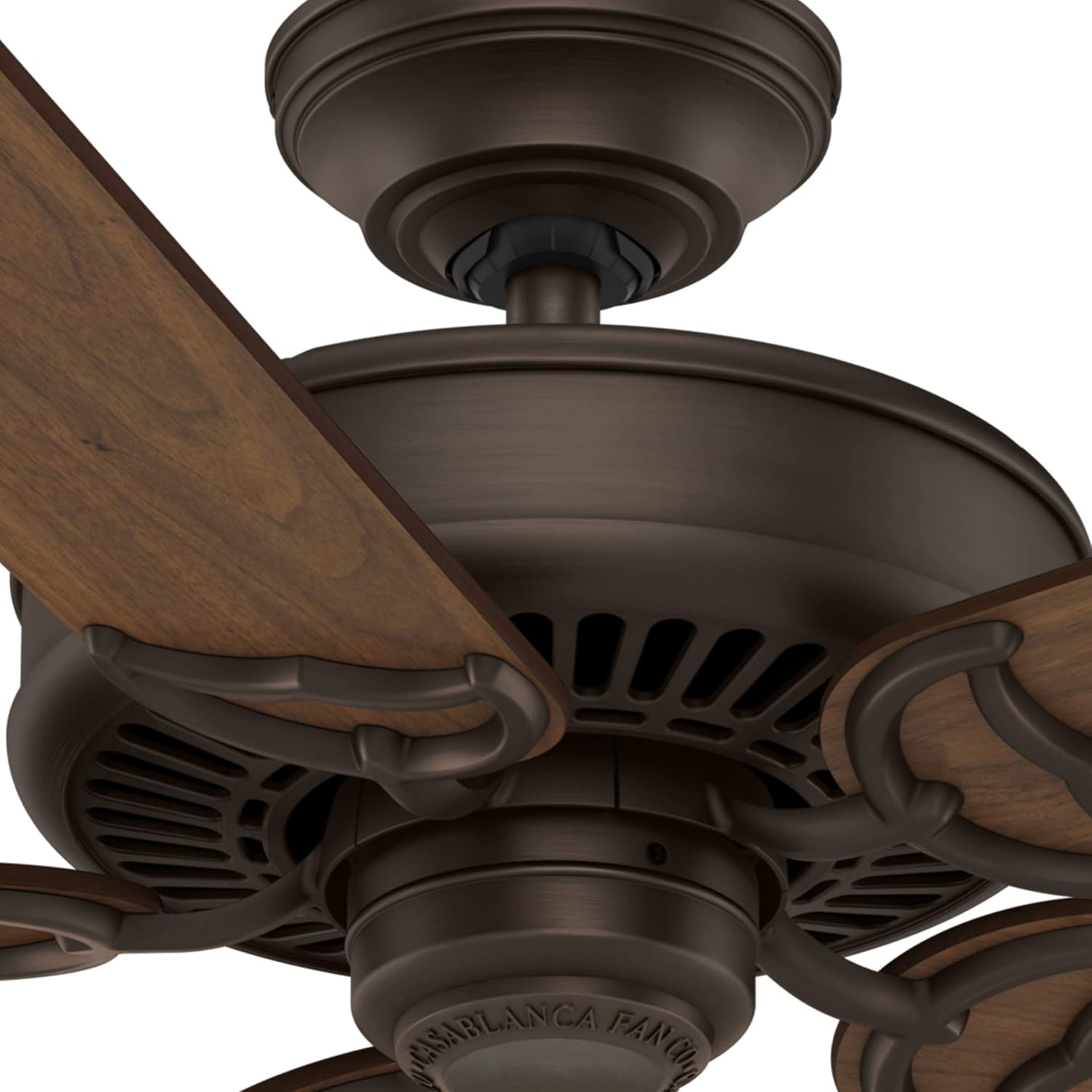 Casablanca 54 inch Indoor Ceiling Fan No Light with Wall Control - Ceiling Fan without Light, Standard Mount, 5 Blades, For Bedroom, Living Room, or Kitchen - Panama 55070 (Brushed Cocoa)
