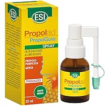 ESI – Propolaid Spray Gola alla Menta, Integratore Alimentare con Propolis, Favorisce il Benessere del Cavo Orale e delle Vie Respiratorie, Senza Glutine, Alcool e Vegetariano, 20 ml