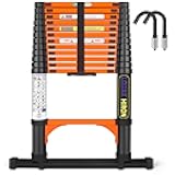 Telescopiing Ladder 12.5ft Extendable Extension Folding Non-Slip Ladder for Multi-Purpose Household