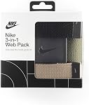 Nike mens 3 Pack Web Belt