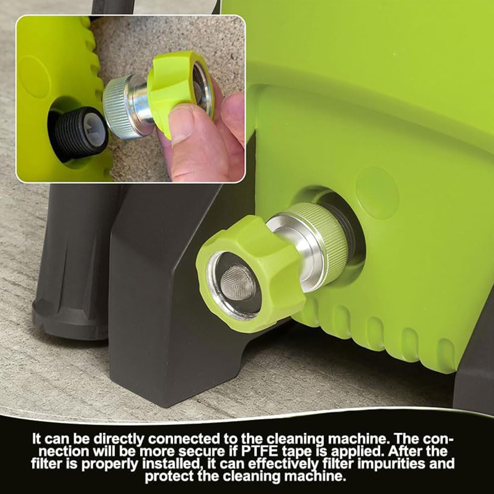 KKXXYQFC Adaptador de Manguera de Agua de Alta Resistencia, Conector Hembra de 3/4 Pulgadas para Lavadora a presión, conexión rápida, máquina de Limpieza de Alta presión, 2 uds.