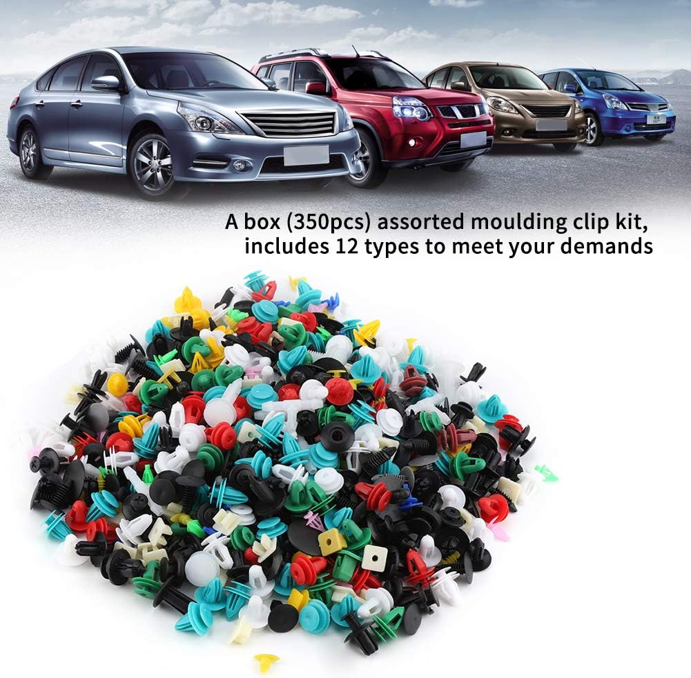 Amazon スズキ ビス Qiilu 500個 30サイズ プラスチックの盛り合わせ 車のドアトリムクリップ バンパーファスナー リテーナリベットプッシュピンキット フロントバンパー 車 バイク