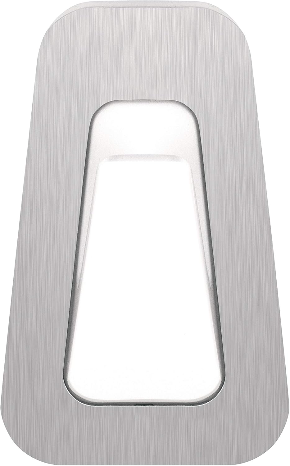 Tesa 59784 Multi-Purpose Waterproof Hooks with Modern Metal Design, for Bathroom or Kitchen, Powerstrips Waterproof Self-Adhesive, Holds up to 2 kg, Grey
