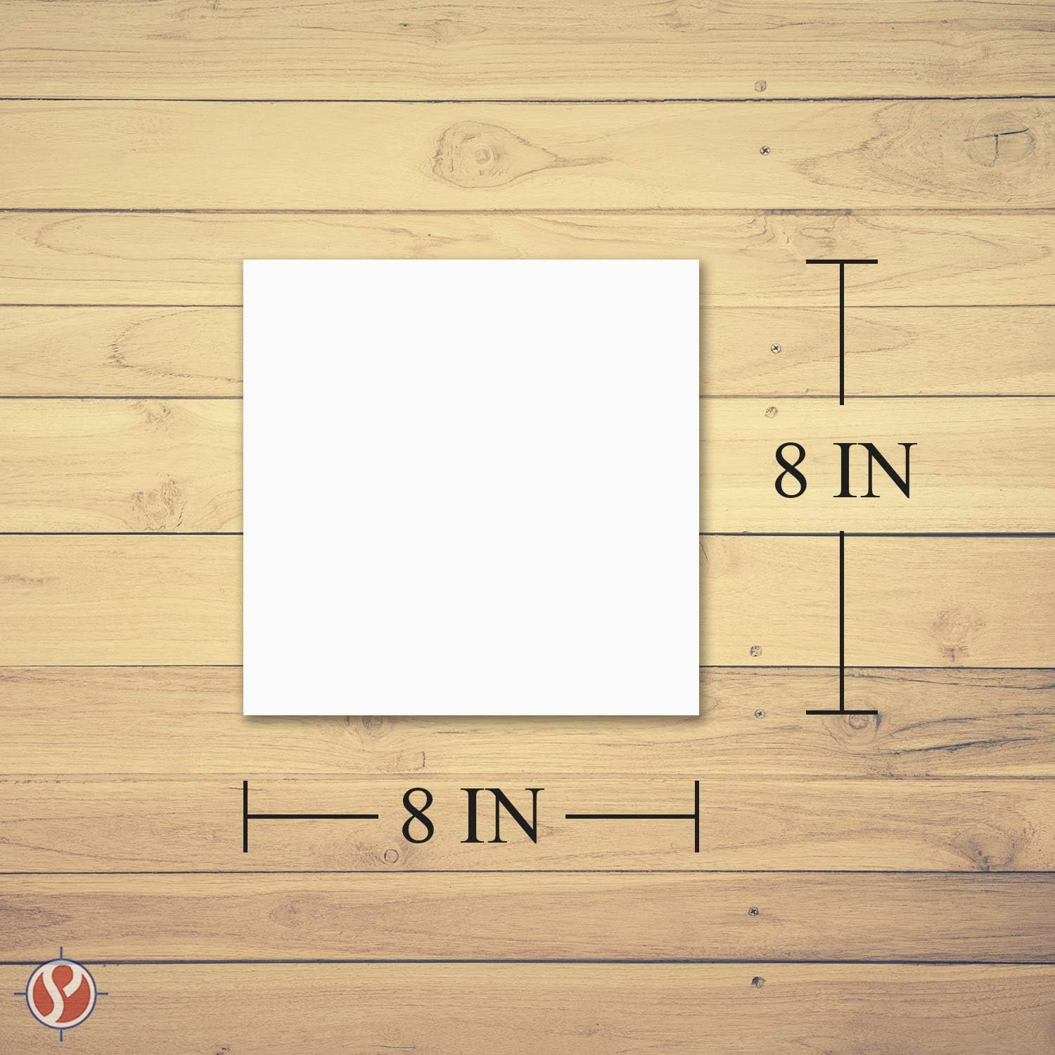8" x 8" Square Cardstock | 80lb Cover White Thick Card Stock Paper - Smooth Finish | For Scrapbooking, Arts and Crafts, Wedding Invitations, Business Cards | 50 Cards Per Pack