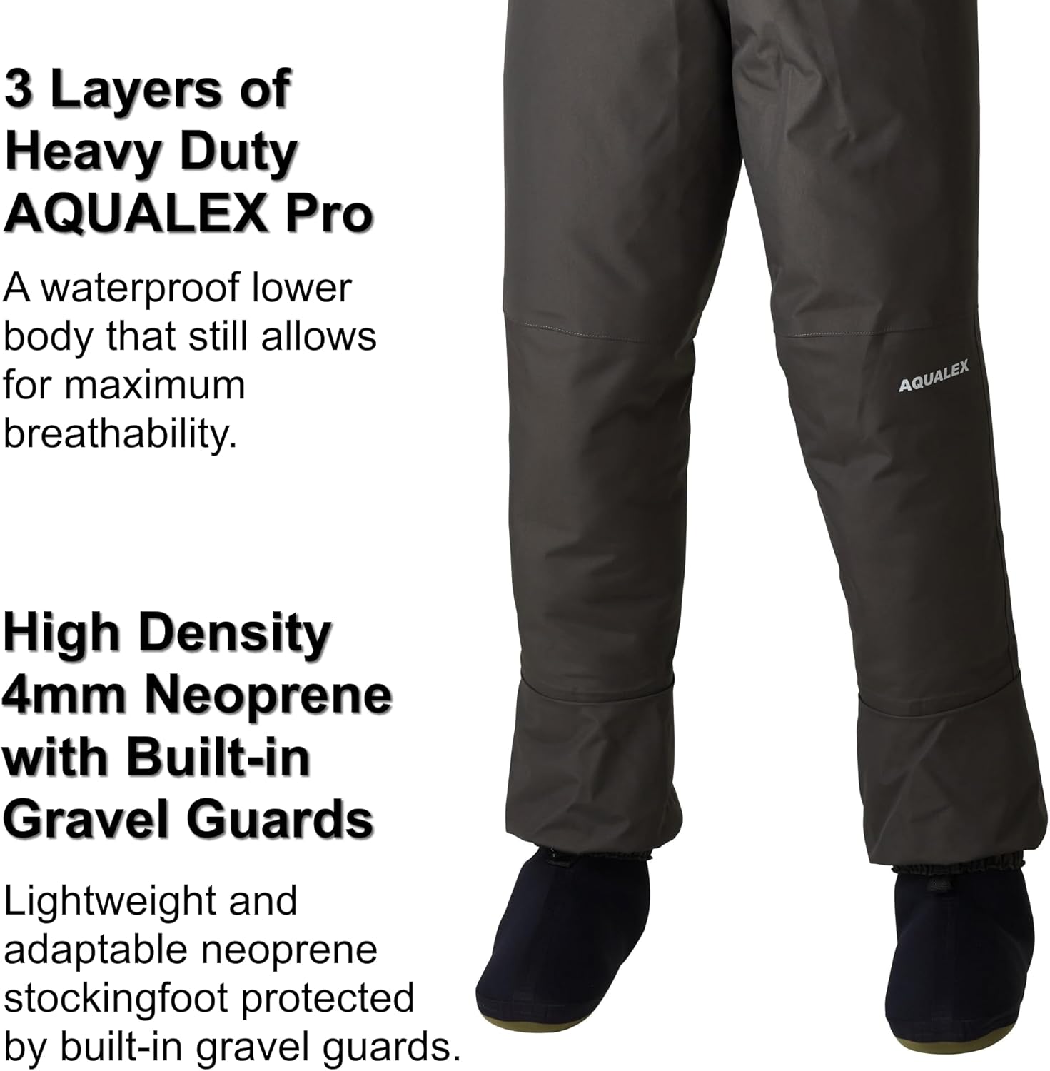 Aquaz Rogue Stockingfoot Chest Wader - Lightweight Breathable Stockingfoot Fishing Wader