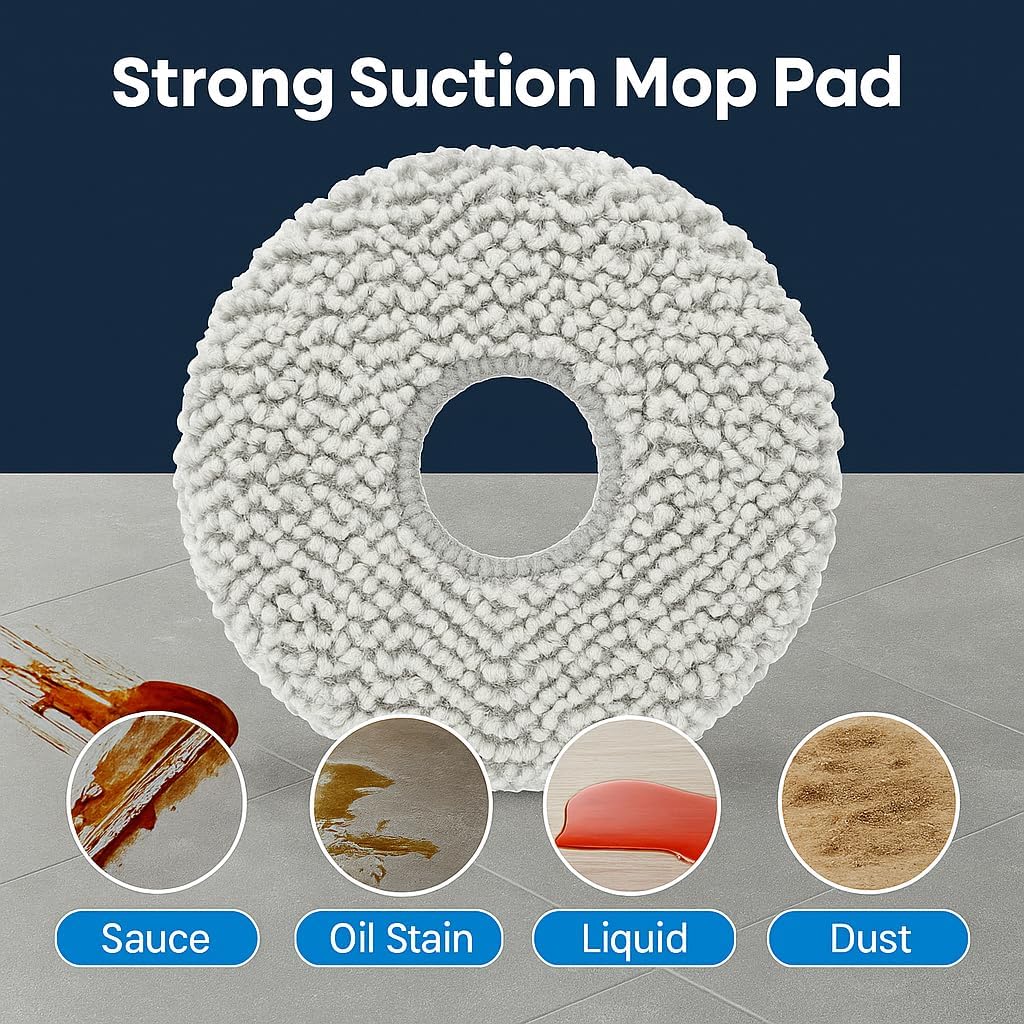 T50 Replacement Parts for ECOVACS DEEBOT T50 OMNI, T50 PRO OMNI Vacuum, Accessories Kits including V-shaped brush, Mop pads, Hepa Filters, Dust Bags, and Side Brushs