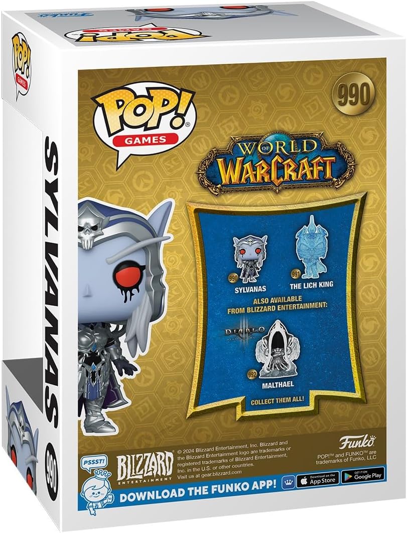 Funko POP! Games: World of Warcraft - Lady Sylvanas - 1/6 Odds for Rare Chase Variant - Collectable Vinyl Figure - Gift Idea - Official Merchandise - for Kids & Adults - Video Games Fans