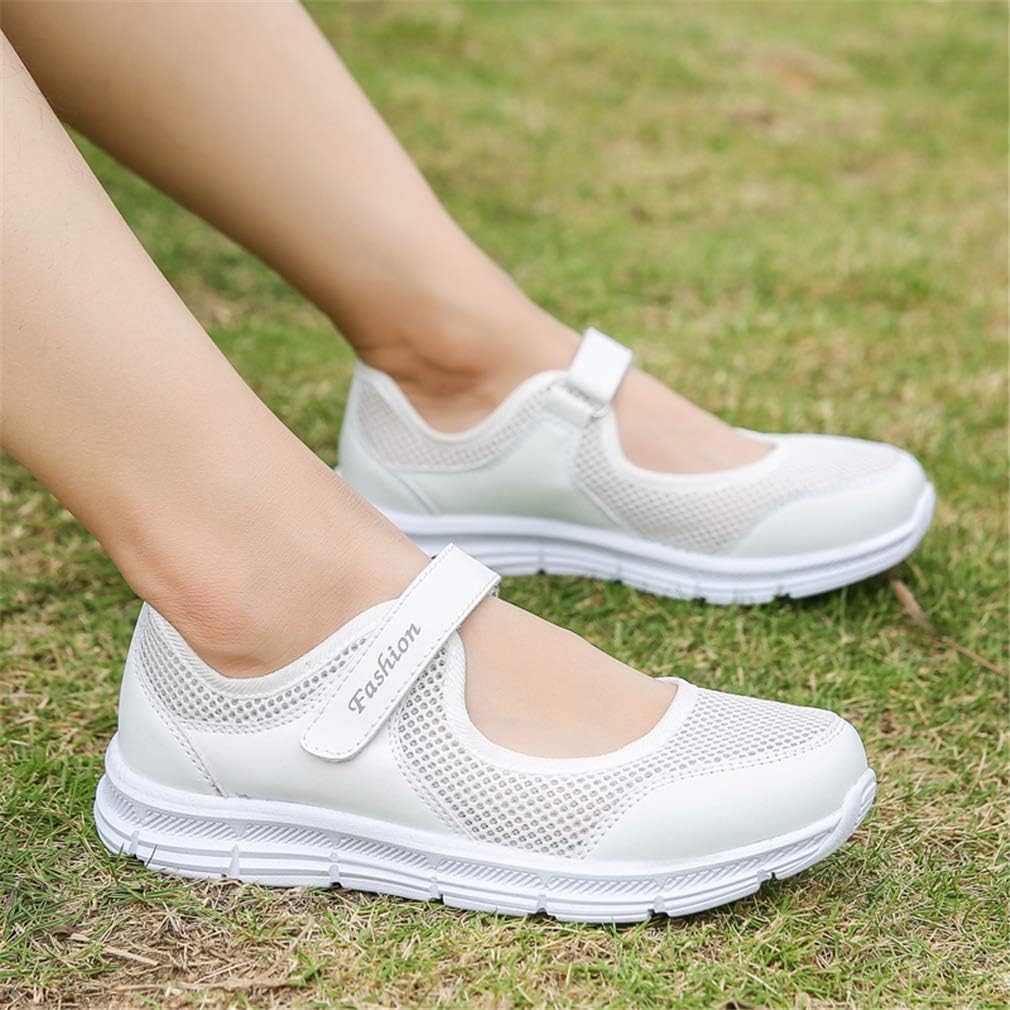 Women's Casual Walking Sneakers Lightweight Breathable Flat Mary Jane Shoes