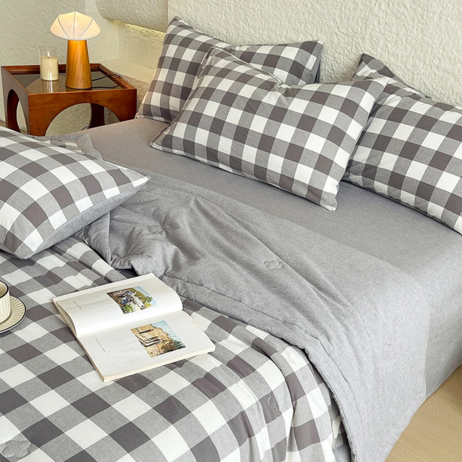 Odot Edredón Sin Funda 2.5 TOG (Blanco grisáceo,200x230cm) | Relleno Nórdico Verano Edredón Ligero y Transpirable Lavable a Máquina y Secado Rápido para las Noches Cálidas de Verano