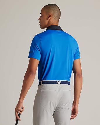 Rhone Men's Golf Sport Polo - Breathable, Moisture Wicking, Anti-Odor, UPF50+, Machine Washable