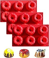 Vista 1 de SOV Mini molde de silicona para tartas, moldes de silicona para tartas, molde para hornear pasteles pequeños de varias cavidades, moldes de silicona