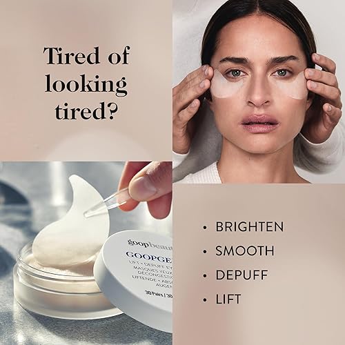 Miniatura 7 de goop Beauty - Paquete de bálsamo labial y máscaras para ojos, 1 bálsamo labial hidratante transparente para labios agrietados, agrietados y secos,